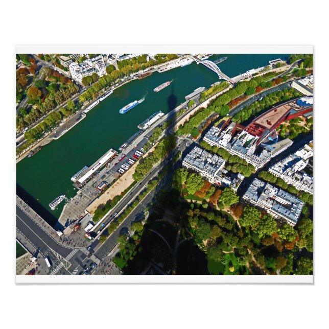 Tower Shadow Paris Fotodruck (Vorne)