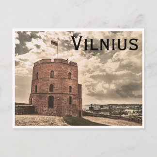 Tower von Gediminas Vilnius Postkarte