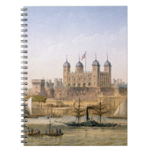 Tower von London, C.1862 (Farbelitho) Notizblock