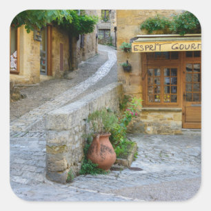 Townscape en Dordogne, France autocollant