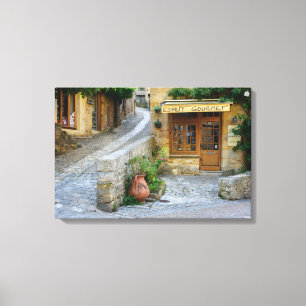 Townscape in Dordogne, Frankreich Leinwanddruck