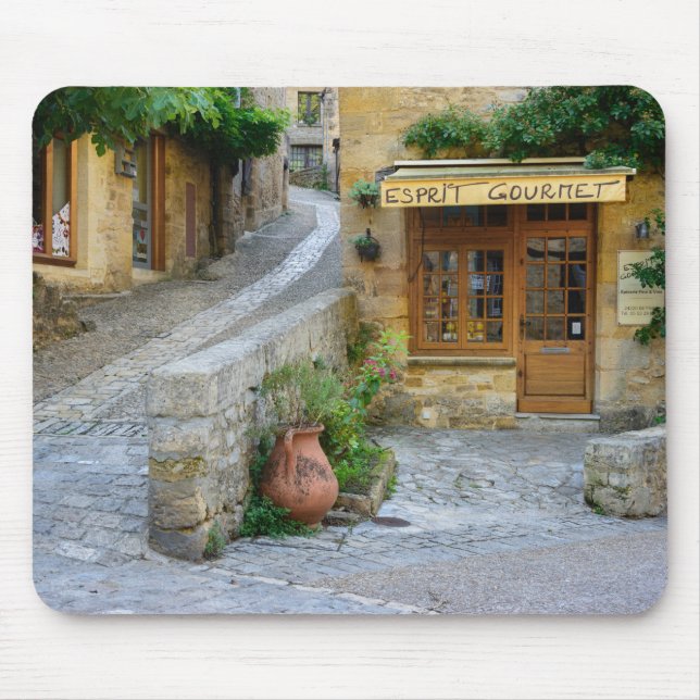 Townscape in Dordogne, Frankreich mousepad (Vorne)