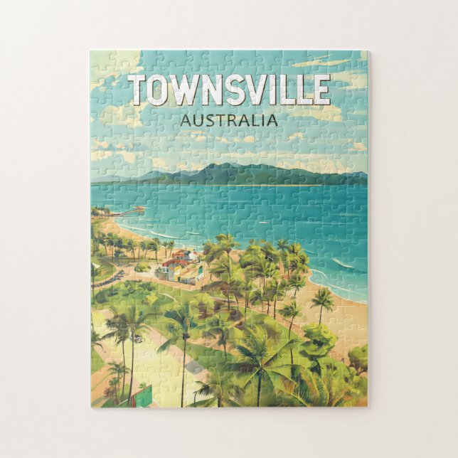 Townsville Australia Reisen Kunst Vintag (Vertikal)