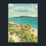 Townsville Australia Reisen Kunst Vintag Postkarte<br><div class="desc">Townsville Retro Vektor Reise Design. Townsville ist eine Küstenstadt im Nordosten von Queensland,  Australien.</div>