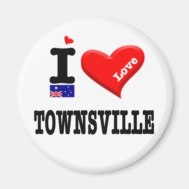 TOWNSVILLE - I-Liebe Magnet (Vorne)