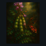 Toxic Elegance: The Rosary Pea Impressionistic Oil Poster<br><div class="desc">The tenth and final masterpiece in the "Toxic Elegance" collection. This high-contrast study features the Rosary Pea (Abrus precatorius), known for its striking red and black seeds and its "nefarious" biological potency. Rendered in a thick impasto oil painting style, the vibrant textures and lighting create a physically alive presence against...</div>