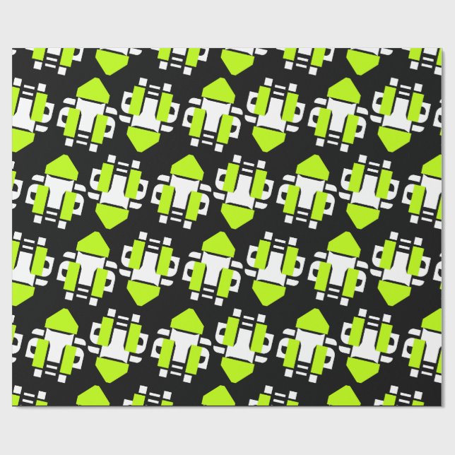 Toxic Neon Wrapping Paper Geschenkpapier (Flach)