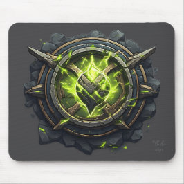 Toxic Rune Gamer Emblem Mousepad