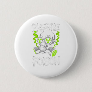 Toxic Skull Drifter Aufkleber Button