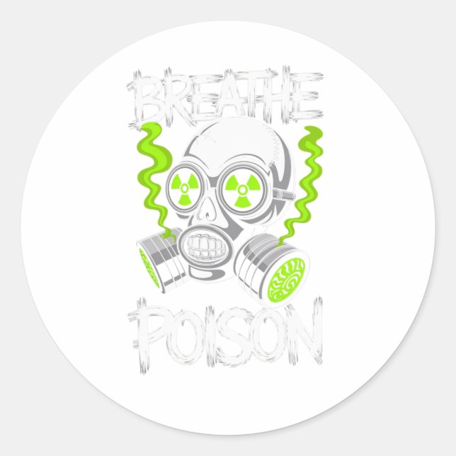 Toxic Skull Drifter Sticker  (Vorderseite)