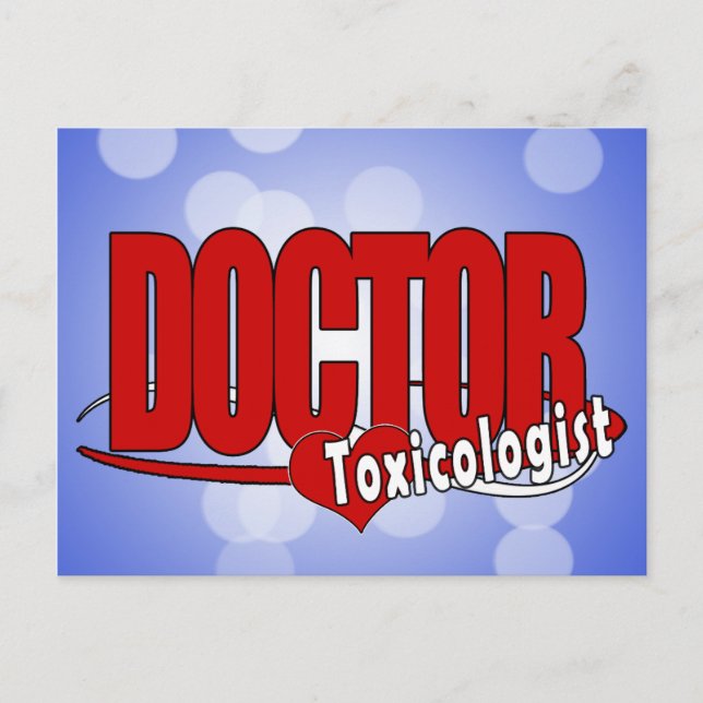 TOXIKOLOGISTIN DES LOGOS POSTKARTE (Vorderseite)