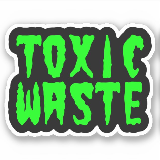TOXISCHE ABFÄLLE AUFKLEBER (Vorderseite)