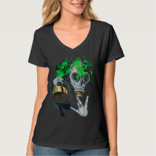 Toxische Gasmaske: Neonflammen T-Shirt