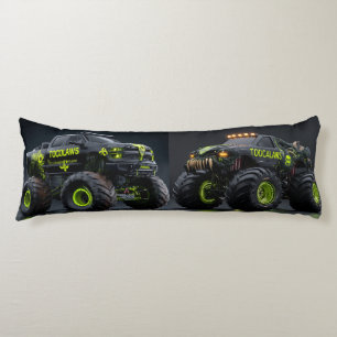 Toxischer Bio-Panzer-Monstertruck - Neon Grün Cybe Seitenschläferkissen