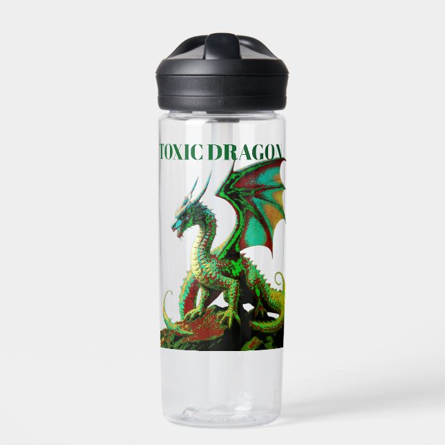 TOXISCHER DRACHE  TRINKFLASCHE (Vorderseite)