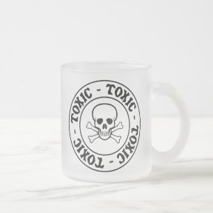 Toxischer Schädel und Krebse Mattglastasse