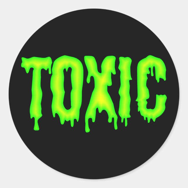 Toxischer Sticker (Vorderseite)