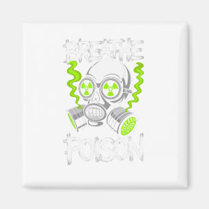 Toxischer Totenkopf-Sticker Magnet