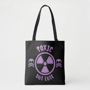 Toxisches, aber Niedliches Warnzeichen Tasche