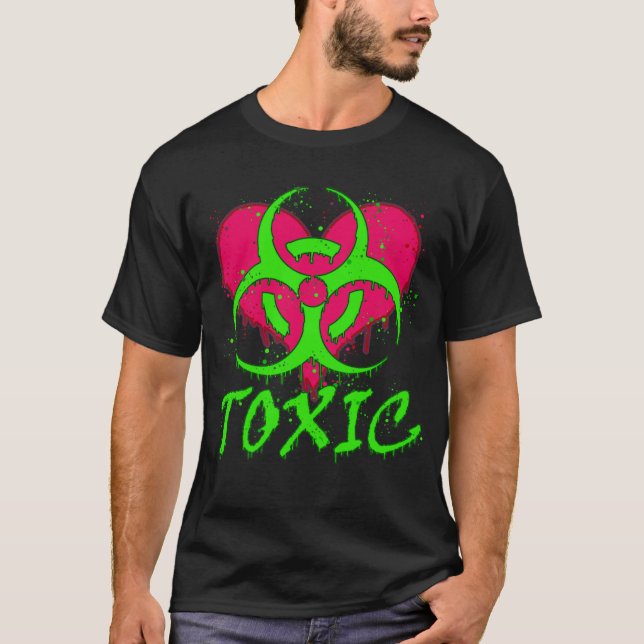 Toxisches Herz Graffiti T-Shirt (Vorderseite)