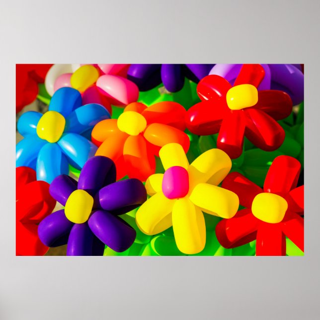 Toy Balloon Blume Poster (Vorne)