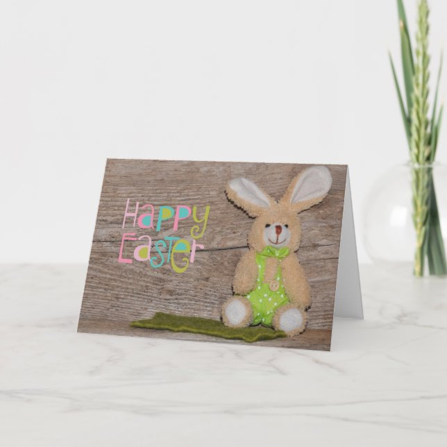 Toy Bunny Oaster Feiertagskarte (Vorderseite)