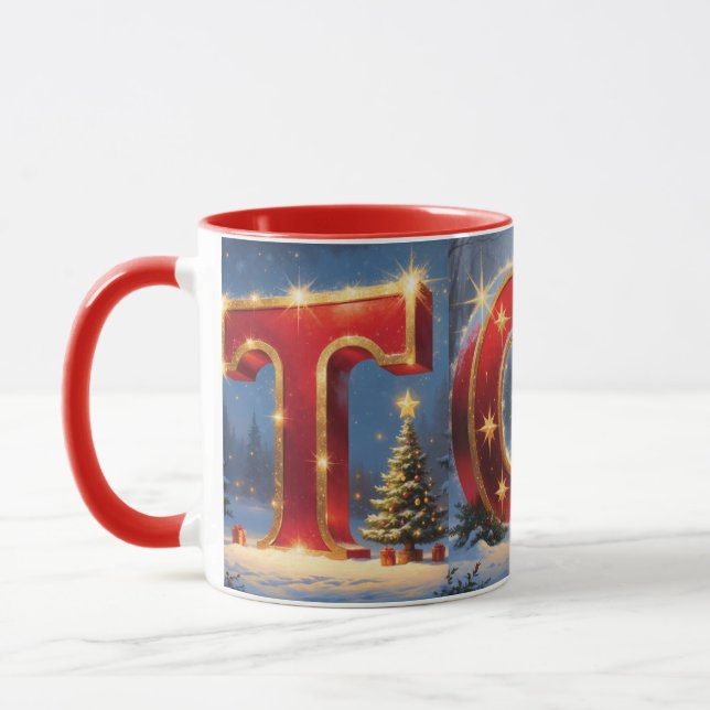 TOY Christmas Mug - Festive Holiday Coffee Mug wit Tasse (Links)