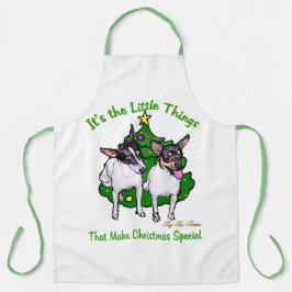 Toy Fox Terrier Christmas Schürze