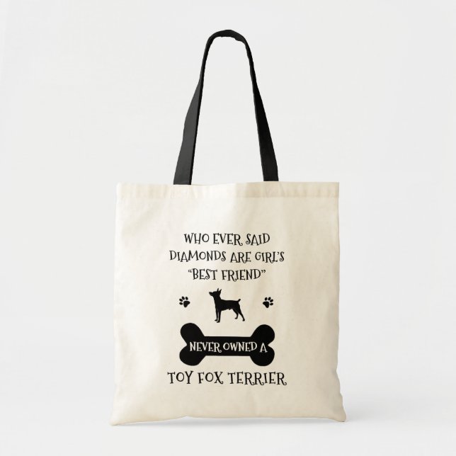 Toy Fox Terrier Dog Breed Best Friend Tragetasche (Vorne)