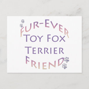 Toy Fox Terrier Furever Friend Postkarte