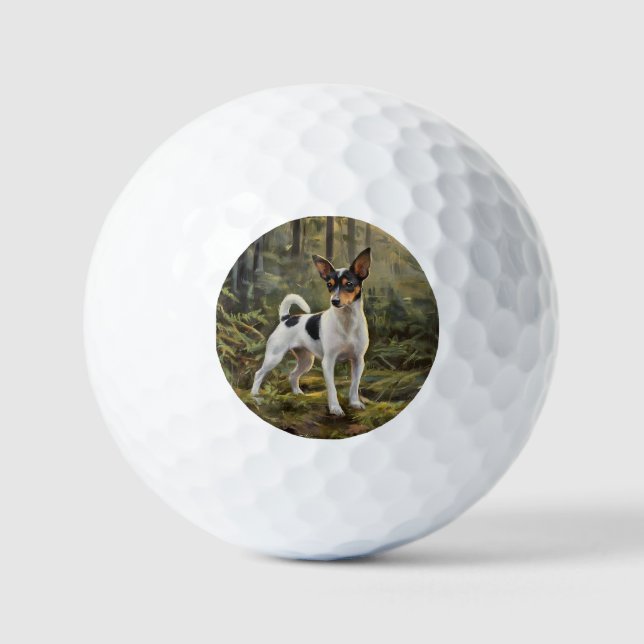 Toy Fox Terrier Golfball (Vorderseite)