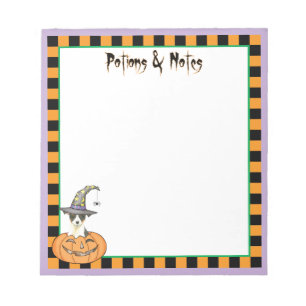 Toy Fox Terrier Halloween Notepad Notizblock