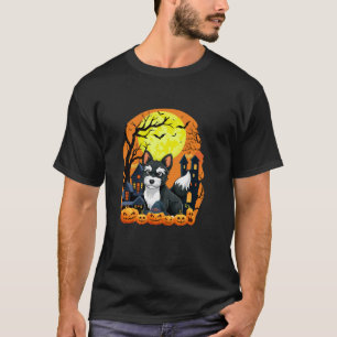 Toy Fox Terrier Hund mit Pumpkin Funny Beängstigen T-Shirt