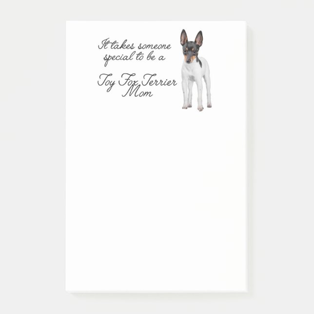 Toy Fox Terrier Mama Post-It-Notes Post-it Klebezettel (Vorderseite)