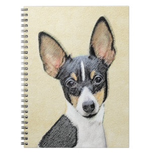 Toy Fox Terrier Painting - Niedliche Original Dog  Notizblock