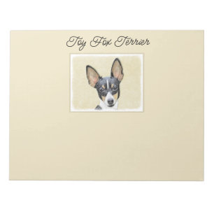 Toy Fox Terrier Painting - Niedliche Original Dog Notizblock