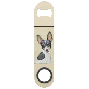 Toy Fox Terrier Painting - Niedliche Original Dog Speed Flaschenöffner