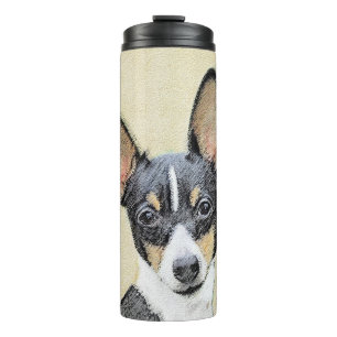 Toy Fox Terrier Painting - Niedliche Original Dog Thermosbecher