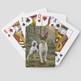 Toy Fox Terrier Spielkarten