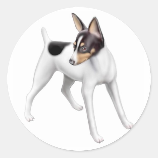 Toy Fox Terrier Sticker (Vorderseite)