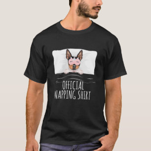 Toy Fox Terrier Unicorn Schlafmaske Offiziell Napp T-Shirt