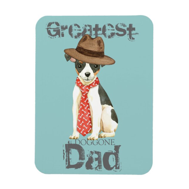 Toy Fox Terrier Vater Magnet (Vertikal)