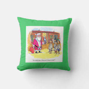 Toy Makers carré vert jeté oreiller