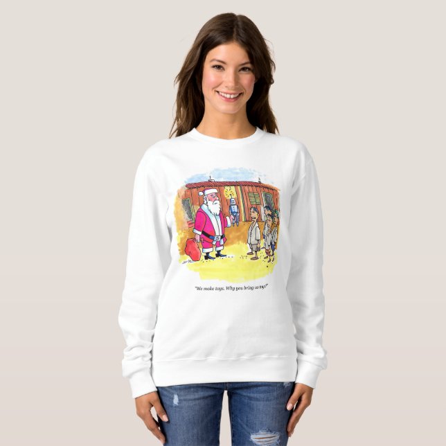 Toy Makers femmes blanche sweatshirt (Devant entier)