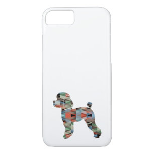 Toy Poodle Dog Geo Silhouette Kariert Case-Mate iPhone Hülle
