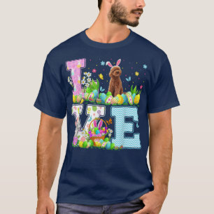 Toy Poodle Dog Ostereier Jagd Funny Liebe Toy Pood T-Shirt