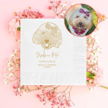 Toy Poodle Dog Personalisierte Drinks auf Me Napki
