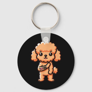 Toy Poodle I Liebe Vater Funny Dog Tattoo _1 Schlüsselanhänger