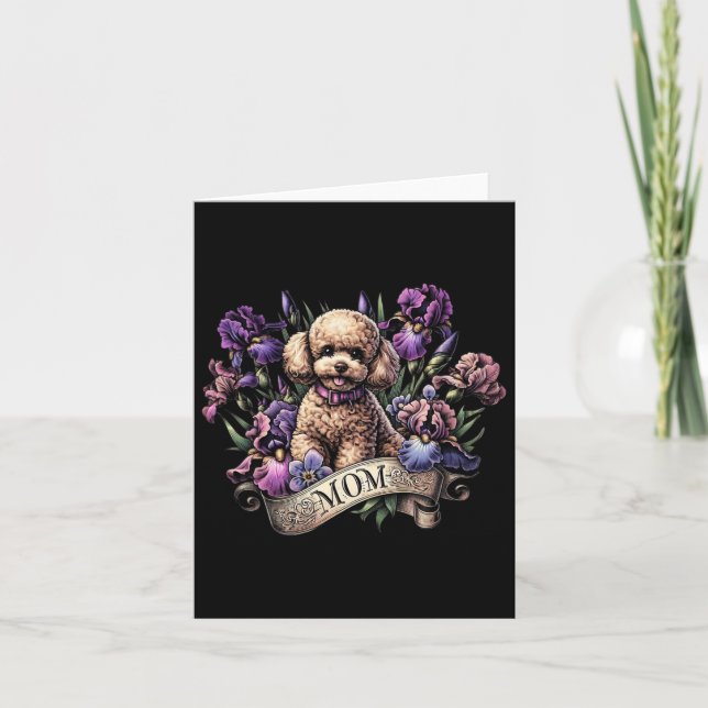 Toy Poodle Mama Mütter Day Ire Karte (Vorderseite)