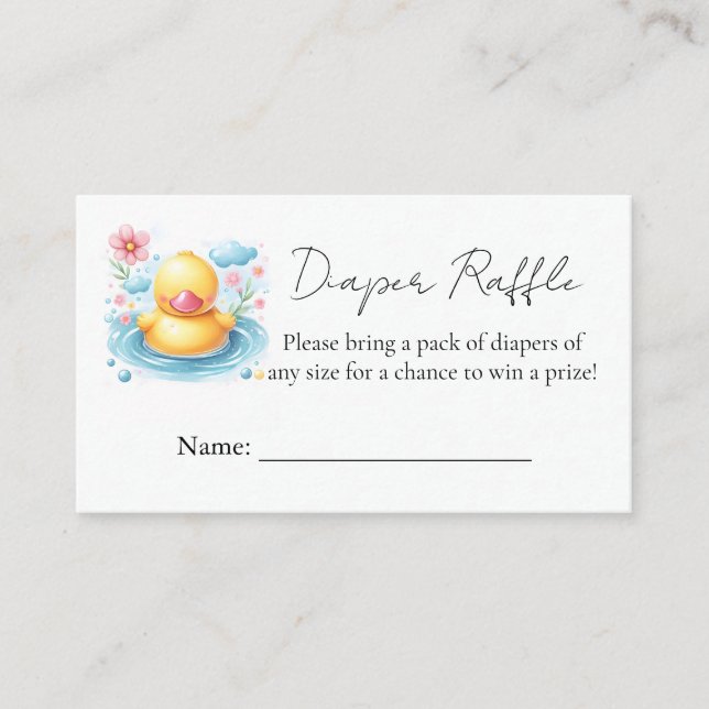 Toy Pool Foam Bash Twin Rubber Duck Baby Duck Dusc Begleitkarte (Vorderseite)